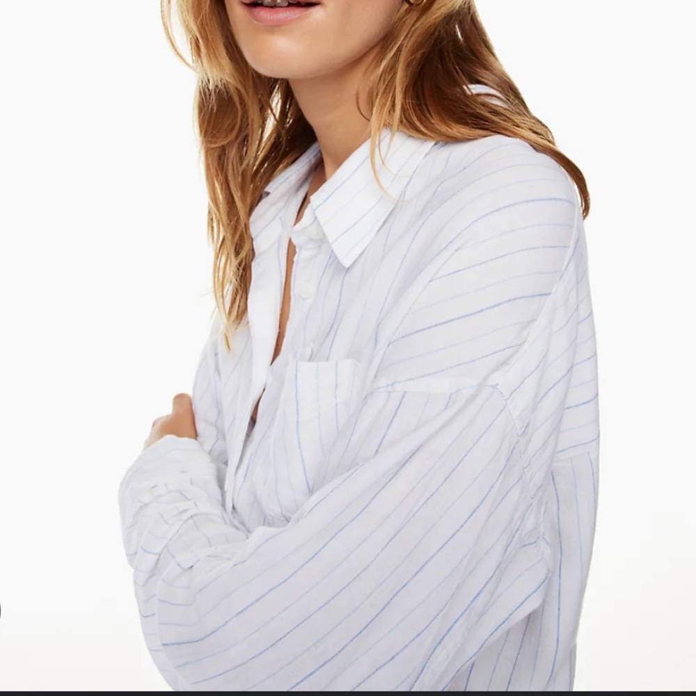 Aritzia Wilfred Free Relaxed Linen Shirt NWT M (runs large)